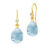 Julie Sandlau Prima Ballerina i forgyldt med ocean blue krystal og cz