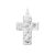 LUND Copenhagen Kors Vedhæng i sølv, 30x22mm