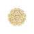 LUNDCopenhagen marguerit broche, forgyldt