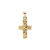 Lund Copenhagen 8 kt. guld Stavkors Rustik 16×10 mm