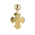Lund Copenhagen Dagmarkors i 14 kt guld, 20×17 mm