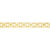 Lund Copenhagen Marguerit Armbånd 13×11 mm Forgyldt Hvid emalje