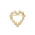 Lund Copenhagen Marguerit Broche Forgyldt hjerte med margueritter