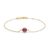 Mads Z Cabochon 14 kt. guld armbånd med rubin