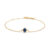 Mads Z Cabochon 14 kt. guld armbånd med safir