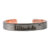 Mandela Signatur bangle sort kobber. -incl. porto på 80,-
