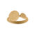 Nordahl Jewellery Two-Sided ring i forgyldt