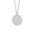 Nordahl Jewellery Two-sided lang halskæde i sølv med rundt vedhæng Ø 20 mm