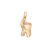 OLE LYNGGAARD Elephant Charm i 18kt. guld med 1 brillant (opluk)