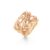 OLE LYNGGAARD Forest 18 kt. guld/rosaguld ring med brillanter
