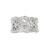 OLE LYNGGAARD Lace ring i hvidguld paveret 63 brillanter, mellem