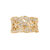 OLE LYNGGAARD Lace ring mellem 18 kt. guld paveret 63 bril. i alt 1.13 ct. TW.VS