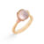 OLE LYNGGAARD Lotus 1, 18 kt. guld ring med rosakvarts