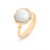 OLE LYNGGAARD Lotus lille 18 kt. guld ring med South Sea perle
