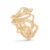 OLE LYNGGAARD Snakes Medusa ring i 18 kt. guld med 16 brillanter