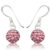 Øreringe med Swarovski krystaller – 21mm – pr par