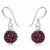 Øreringe med Swarovski krystaller – 21mm – pr par