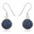 Øreringe med Swarovski krystaller – 24mm – pr par