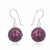 Øreringe med Swarovski krystaller – 28mm – pr par