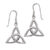 Øreringe med Triquetra – Treenighedssymbolet – 31mm – pr sæt