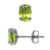 Ørestikker med Peridot – 7x5mm – pr sæt