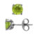 Ørestikker med Peridot – Ø6mm – pr par