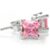 Ørestikker med Pink Zirkonia – Ø6mm – pr par