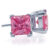 Ørestikker med Pink Zirkonia – Ø8mm – pr par