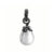 Ole Lynggaard Charm Filigran Sweet Drops Sterling sølv blank og oxyderet og opluk satineret