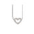 Ole Lynggaard Collier 18 karat hvidguld anker 30 Heart 16 brill. i alt 0.16ct TW.VS blank (40-45 cm)