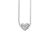 Ole Lynggaard Collier 18 karat hvidguld anker 30 Hjerte 15 brill. i alt 0.29ct TW.VS. (40/42/45cm)