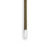 Ole Lynggaard Dobbelt design snor oliven endestykker 18 karat hvidguld. længde 130 cm