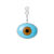OLE LYNGGAARD Lotus Evil Eye sølv ørevedhæng, 1 stk