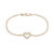 Ole Lynggaard Heart Armbånd 18 karat rødguld 16 brill. i alt 0.16ct TW.VS blank (16-19 cm)