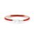 Ole Lynggaard Life armbånd i rød nylon med 18 kt. hvidguld krog