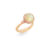 OLE LYNGGAARD Lotus 2 18 kt. guld ring med opal