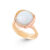 OLE LYNGGAARD Lotus 3 18 kt. guld ring med opal og brillanter