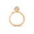 OLE LYNGGAARD Lotus 0 Tiny 18 kt. guld ring med brillanter