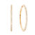 Ole Lynggaard Love Band creol øreringe stor 18 karat rødguld 82 hvide brill. i alt 0,82ct TW.VS Ø: 26 mm