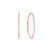 Ole Lynggaard Love Band creol øreringe stor 18 karat rosaguld 82 hvide brill. i alt 0.82ct TW.VS Ø: 26 mm