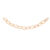 Ole Lynggaard Love mellem armlænke satineret 18 karat rødguld 3 led rosaguld 19,5 cm – 13 led