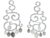 Ole Lynggaard Ørehænger Chandeliers 18 karat hvidguld månesten 268 brill. i alt 4ct TW.VS