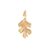 OLE LYNGGAARD Forest 18 kt. guld vedhæng mellem egeblad, 3 cm