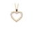 Scrouples forgyldt halssmykke med 14 kt. rødguldshjerte med brillanter i alt 0,15 ct W/SI