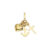 Scrouples tro, håb og kærlighed vedhæng i 14 kt guld, 14x8mm