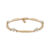 Siersbøl Banan & Perle armbånd 8 kt guld, 18+2 cm