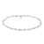 Siersbøl Bur & Perle Collier Sølv Rhodineret, 41 + 3 cm