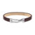 Tommy Hilfiger fladt brunt læderarmbånd
