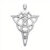 Vedhæng Gudinde med Triquetra – Treenighedssymbolet – 45mm – u/kæde