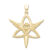 Vedhæng med Engel og Triquetra – Treenighedssymbolet – 47mm – u/kæde – Forgyldt – 14 karat guld